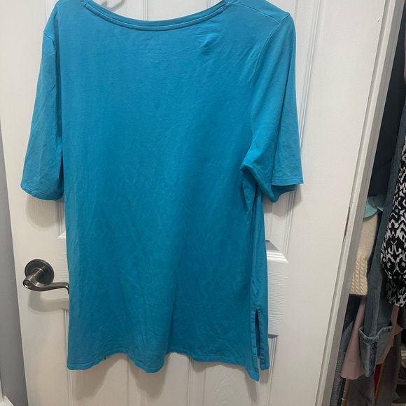 Chico size 2  blue T-shirt short sleeve - Picture 8 of 10